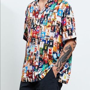 Playboy By PacSun Cover Collage Camp Shirt